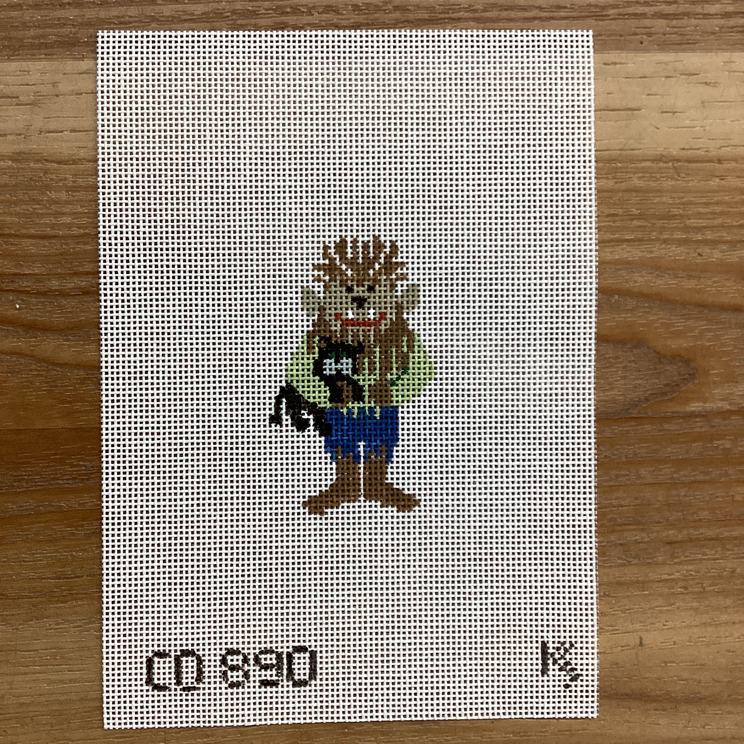 Tiny Werewolf Canvas - KC Needlepoint