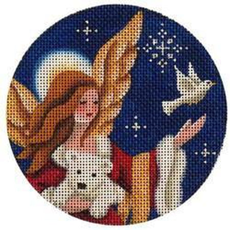 Arctic Angel Christmas Round - KC Needlepoint