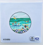 Swimming with Sharks Canvas - KC Needlepoint