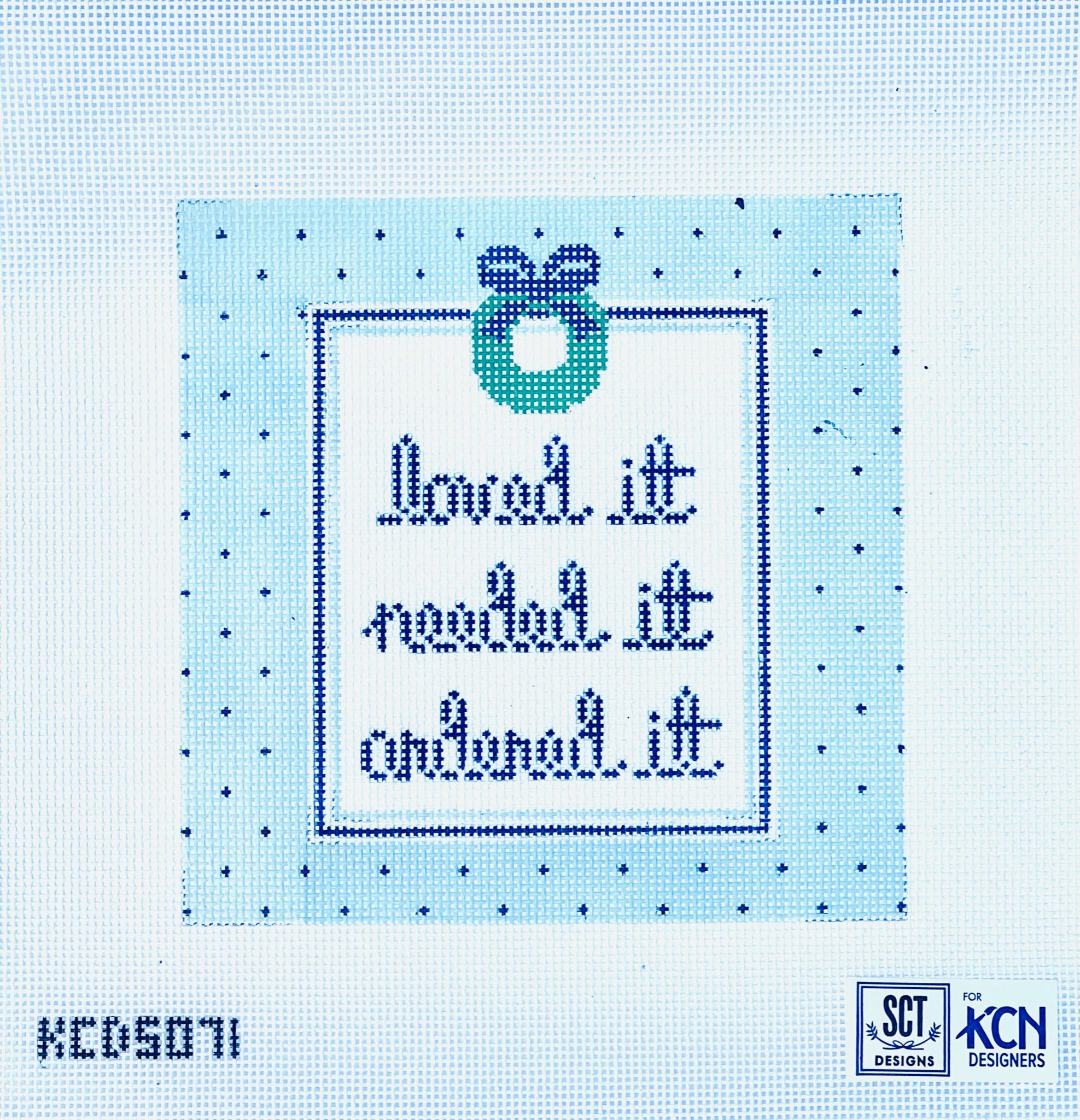 Loved It, Needed It, Ordered It canvas - KC Needlepoint