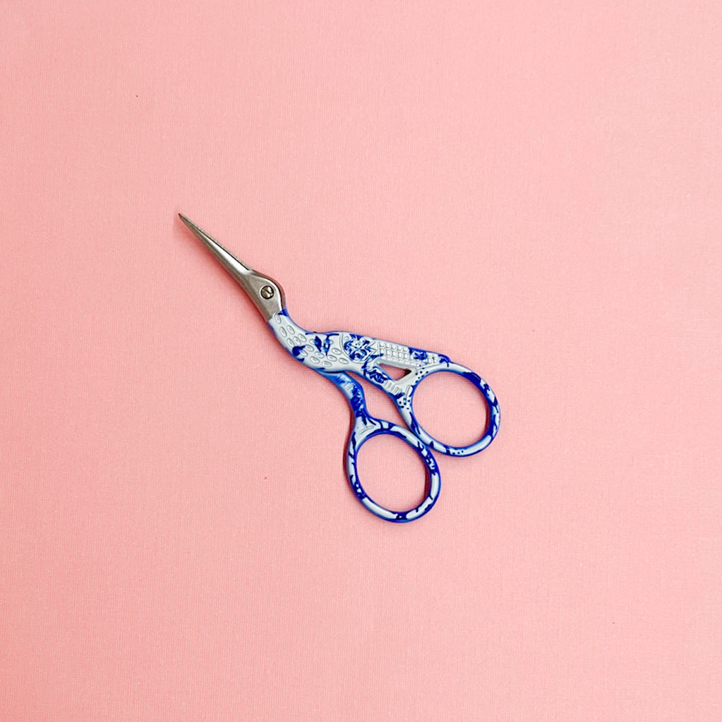 Pink suture scissors