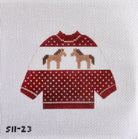 Horses Pullover Sweater Needlepoint Canvas - KC Needlepoint