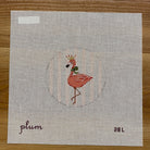 Flamingo Round Canvas - KC Needlepoint