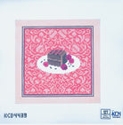 Chocolate Raspberry Torte Tray Canvas - KC Needlepoint