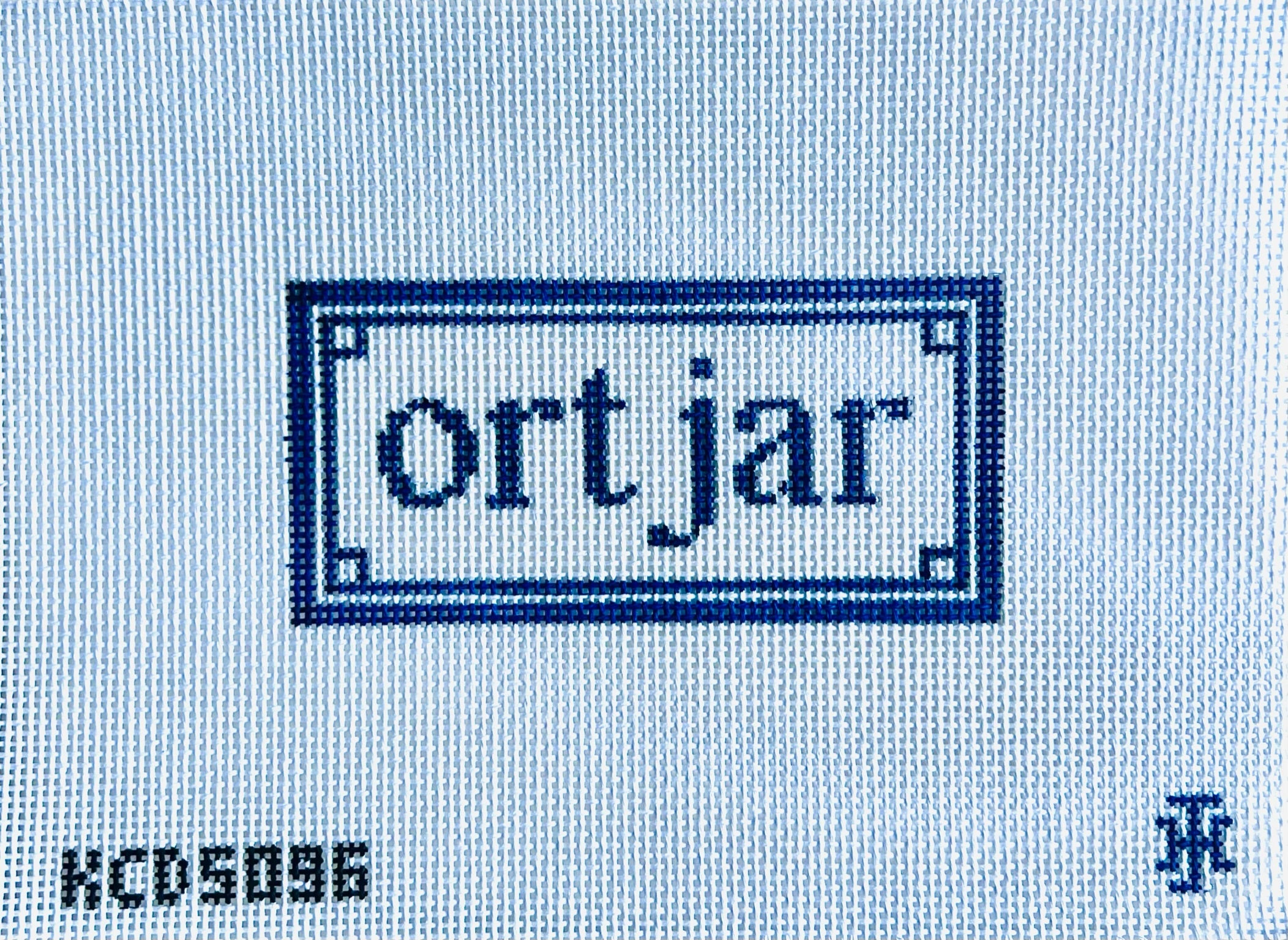 Ort Jar Canvas - KC Needlepoint