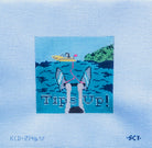 Tips Up Water Skiing Canvas - KC Needlepoint