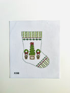 Boxwood Berry Ornament Sized Stocking Canvas - KC Needlepoint