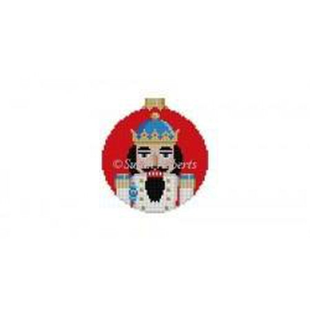 King Nutcracker Round Canvas - KC Needlepoint