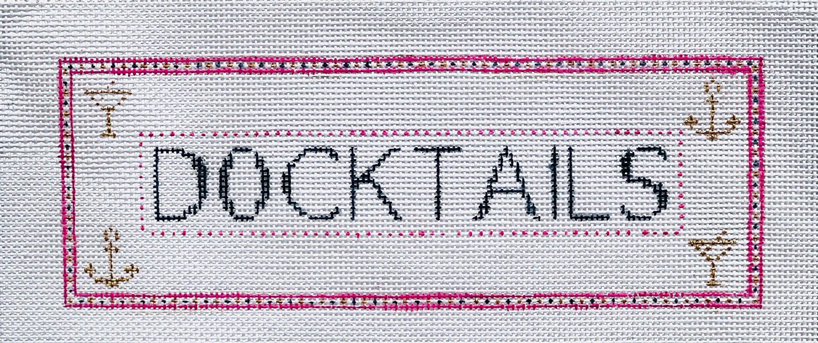 Docktails Canvas - KC Needlepoint