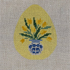 Tulip Vase Egg Canvas - KC Needlepoint