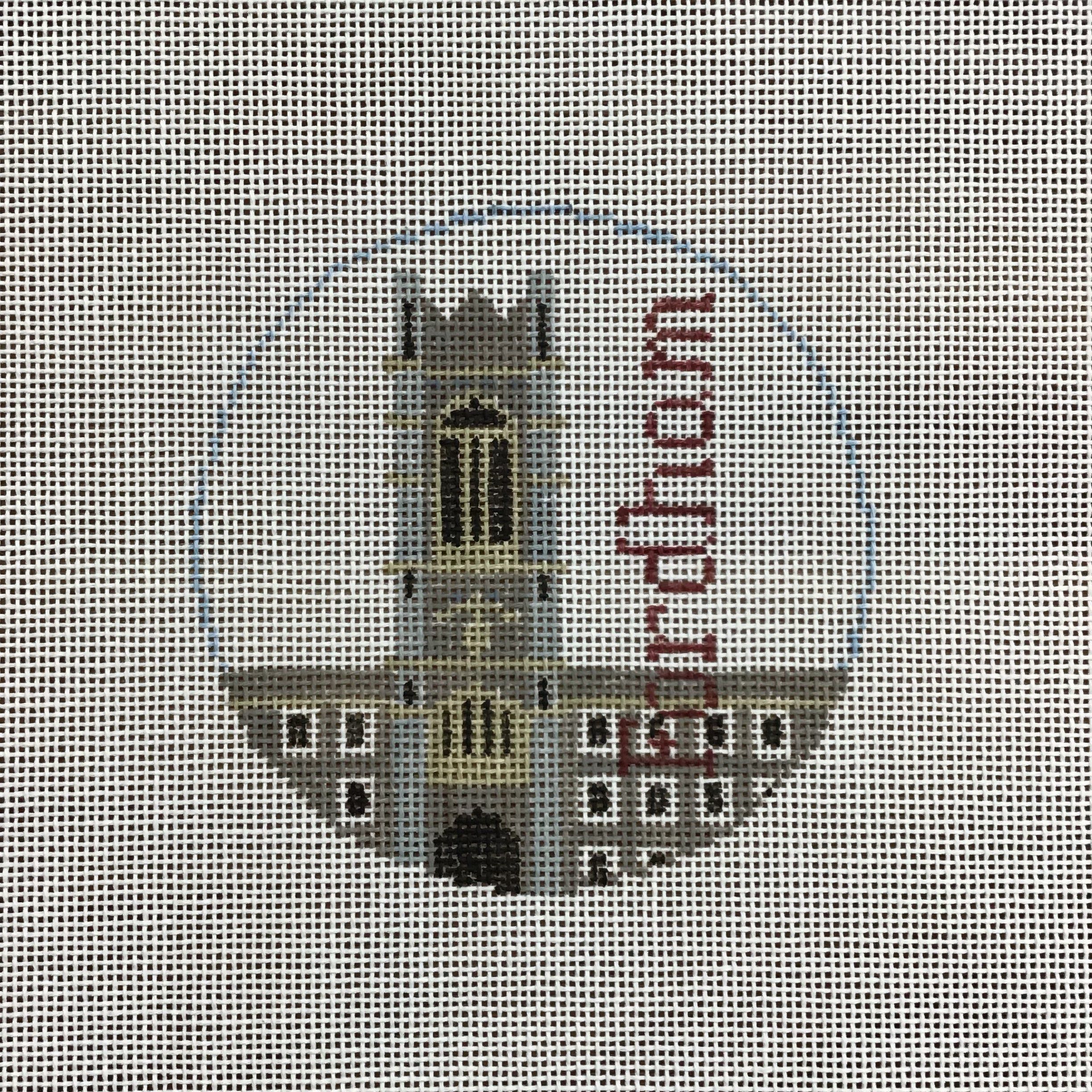 Fordham Round Canvas - KC Needlepoint