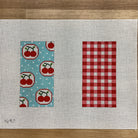 Cherries on Turquoise Eyeglass Case Canvas - KC Needlepoint