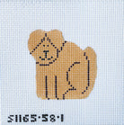 Tan Dog Angel Canvas - KC Needlepoint