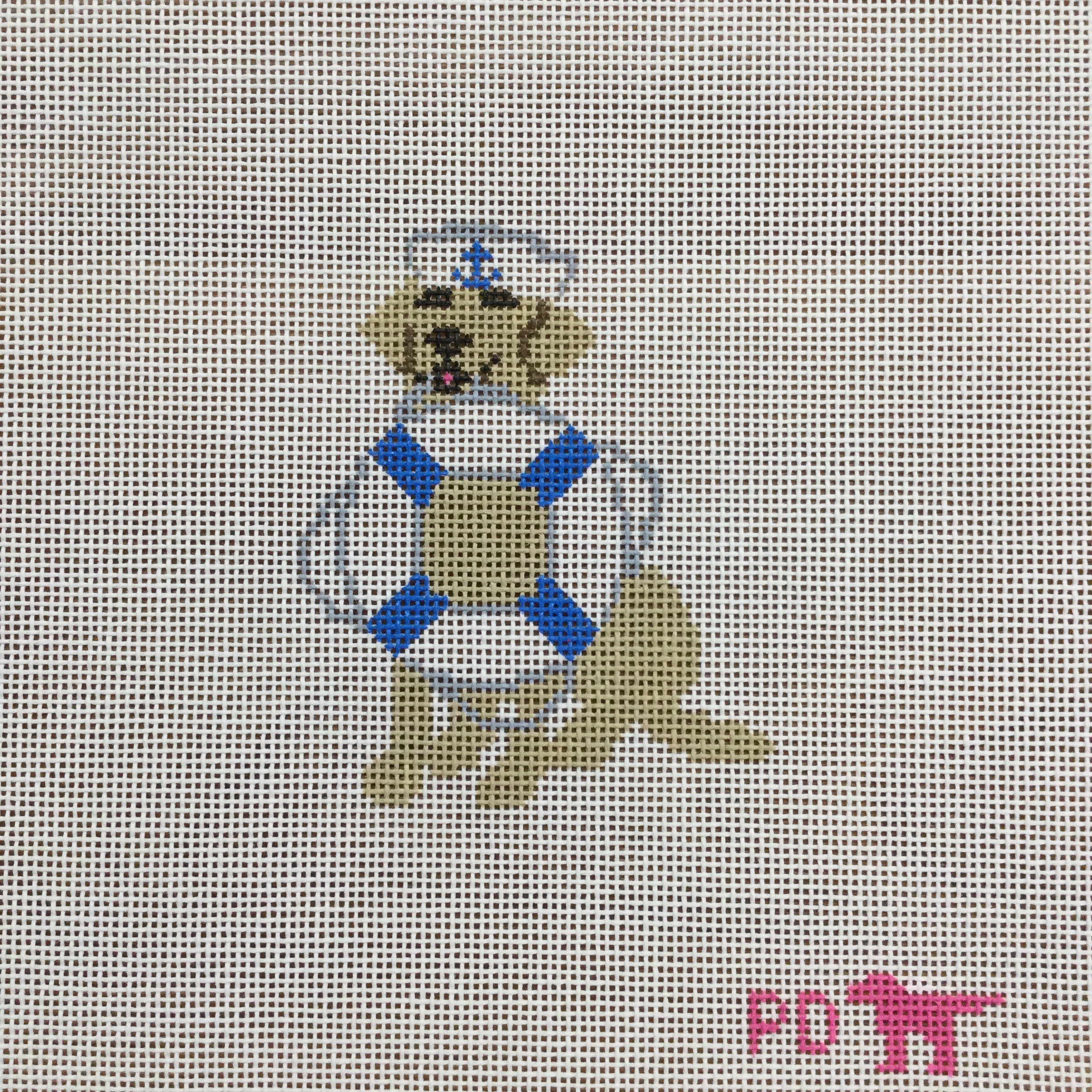 Sailor Dog Canvas - KC Needlepoint