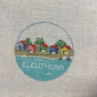 Eleuthera Travel Round Canvas - KC Needlepoint