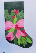 Holiday Greetings Stocking Canvas - KC Needlepoint