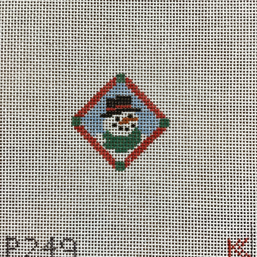 Snowman Diamond Canvas - KC Needlepoint