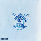 Blue Gingerbread House Ornament Canvas - KC Needlepoint