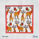 Reindeer Pillow Canvas - KC Needlepoint