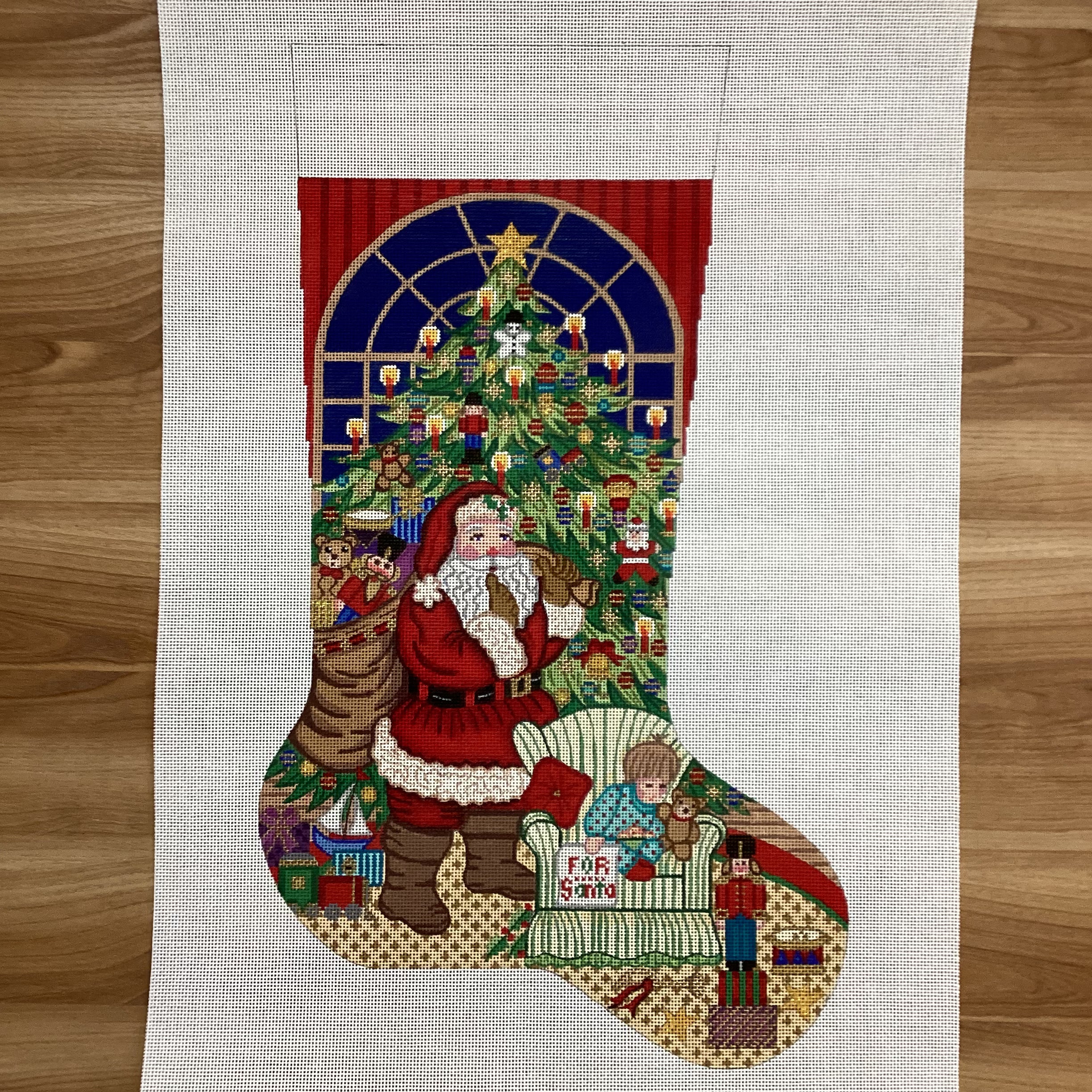 Alexa Christmas Stocking 7362 - KC Needlepoint