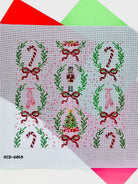 Christmas Paper Pillow Canvas - KC Needlepoint