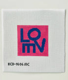 Pink and Navy LOVE Kit or Canvas - KC Needlepoint