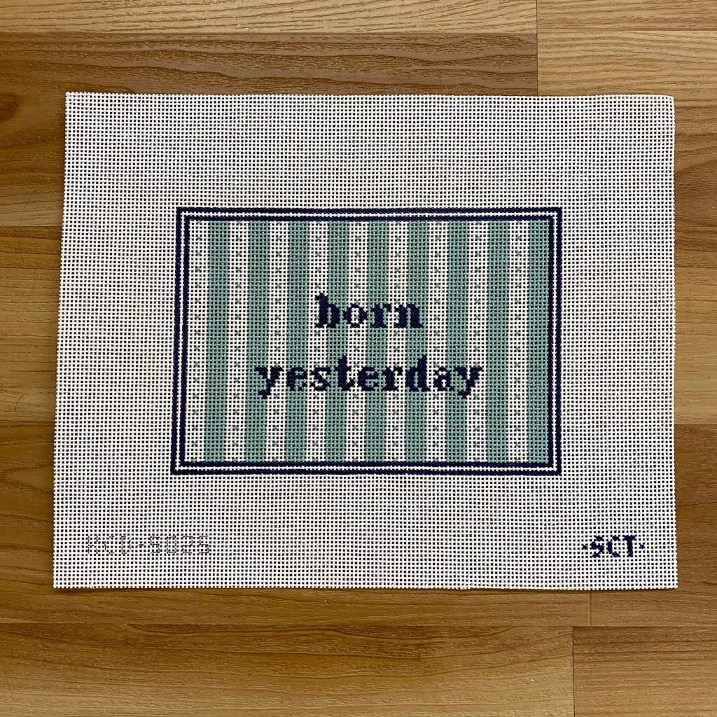 Born Yesterday Canvas - needlepoint