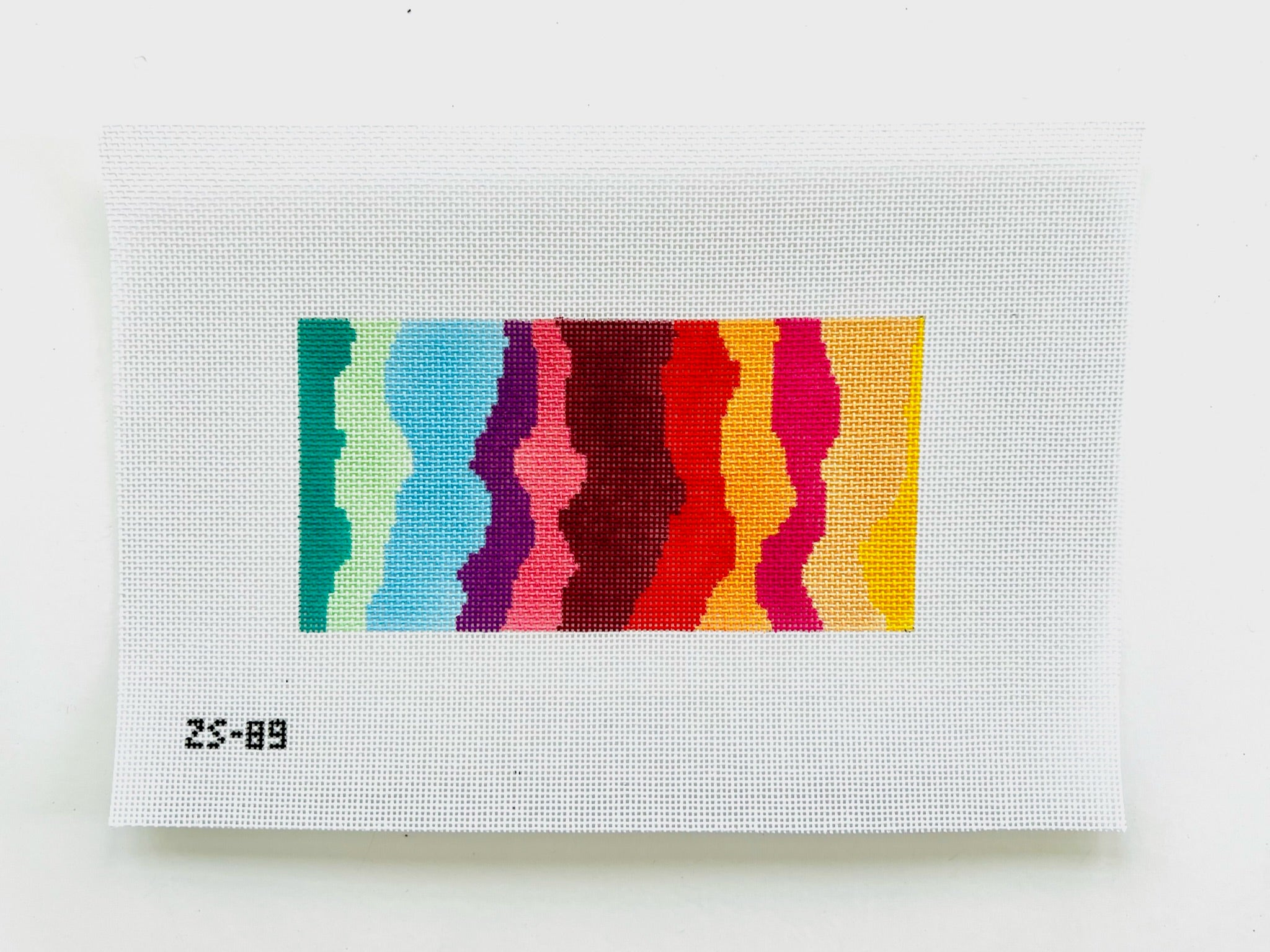 Rainbow Wave Canvas - KC Needlepoint