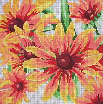 Gloriosa Daisy Canvas - KC Needlepoint