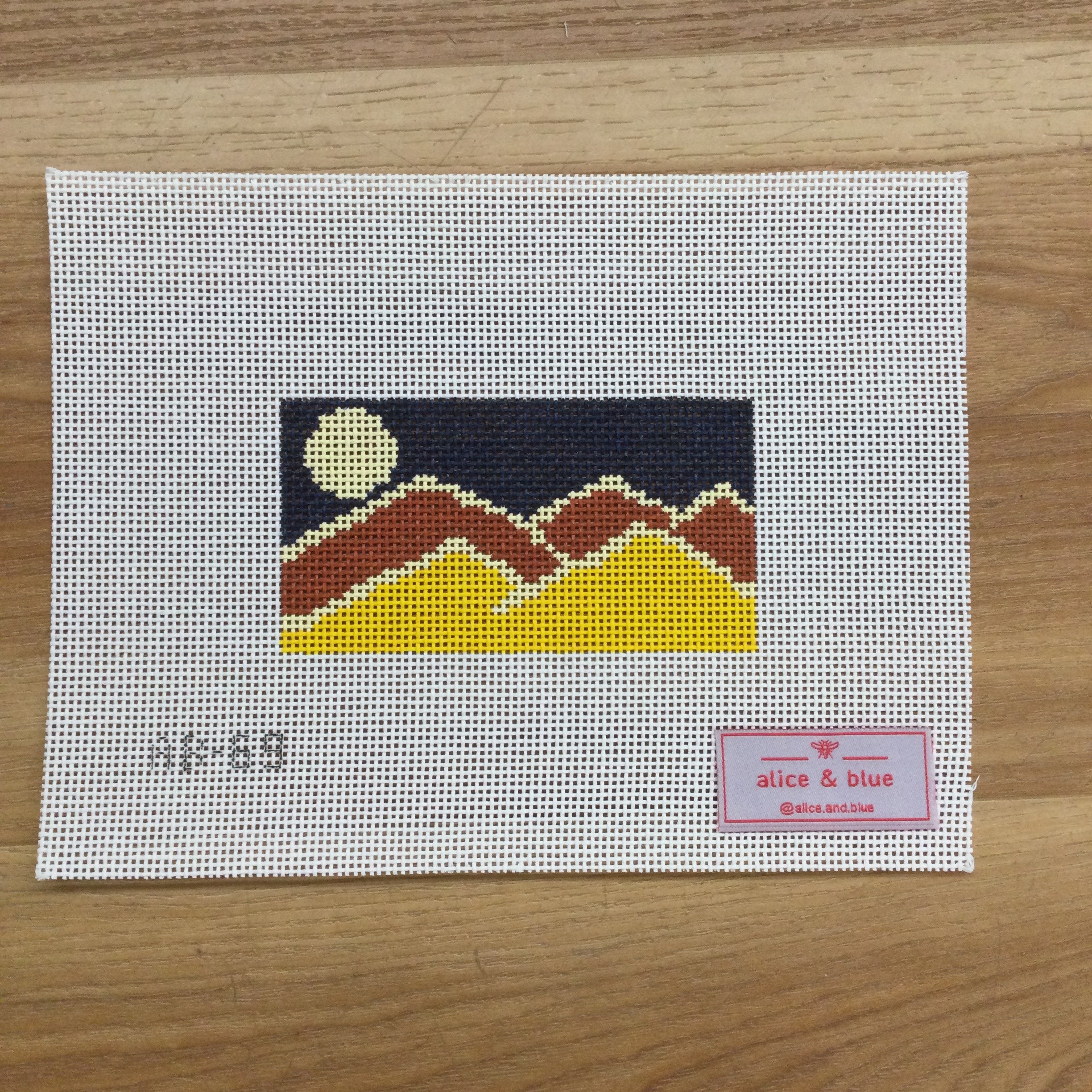 Mountain Lines Canvas - KC Needlepoint