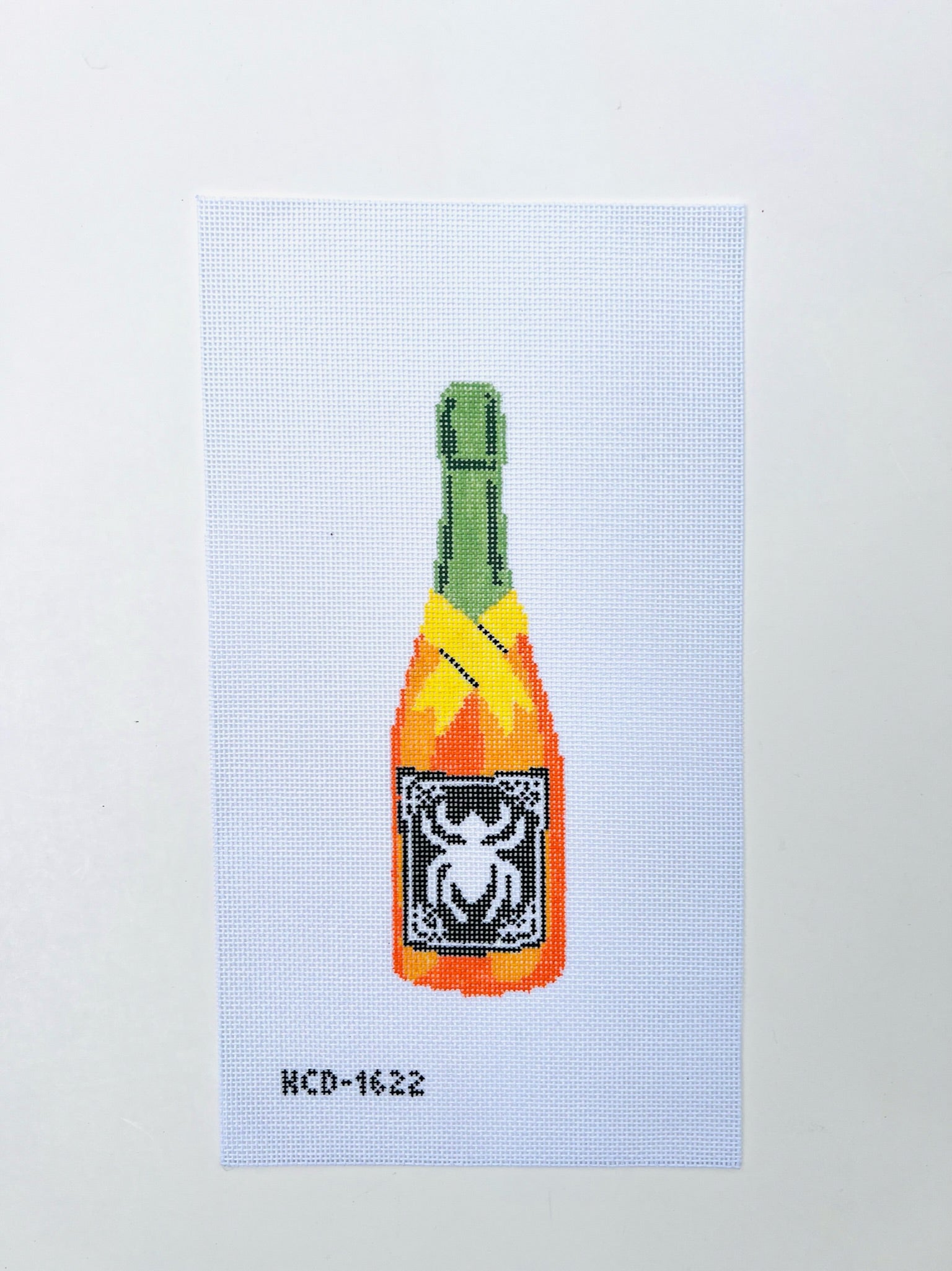 Spider Bottle Canvas - KC Needlepoint