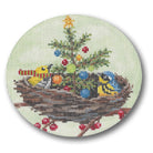 Christmas in the Nest Canvas - KC Needlepoint