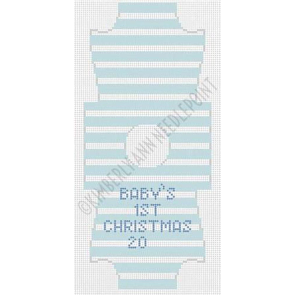 Baby Blue Onesie Canvas - KC Needlepoint