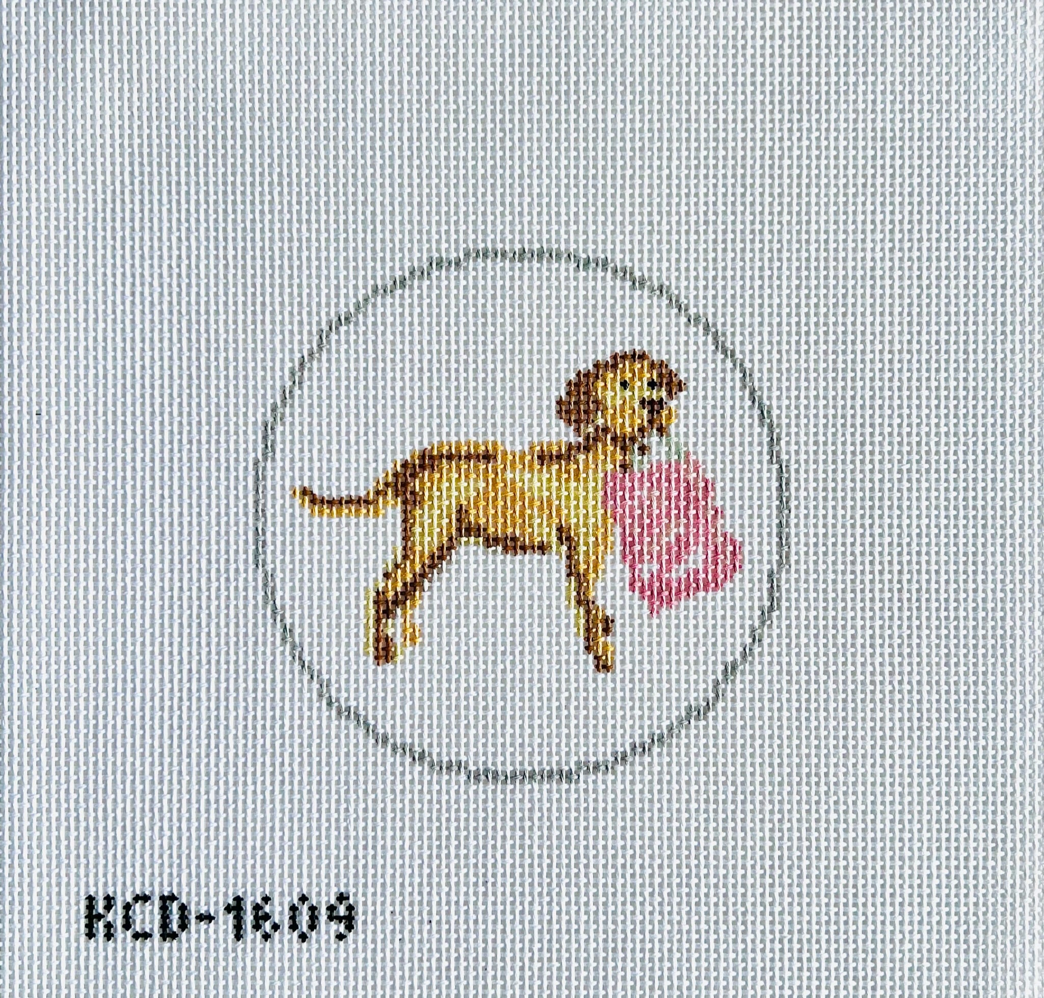 Lab Ornament Canvas - KC Needlepoint