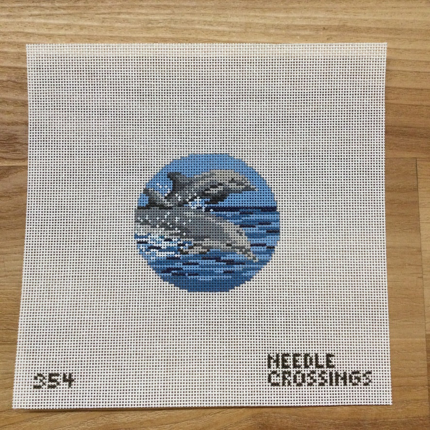 Piping Plover Shore Bird handpainted 18 mesh Needlepoint Canvas Needle  Crossings