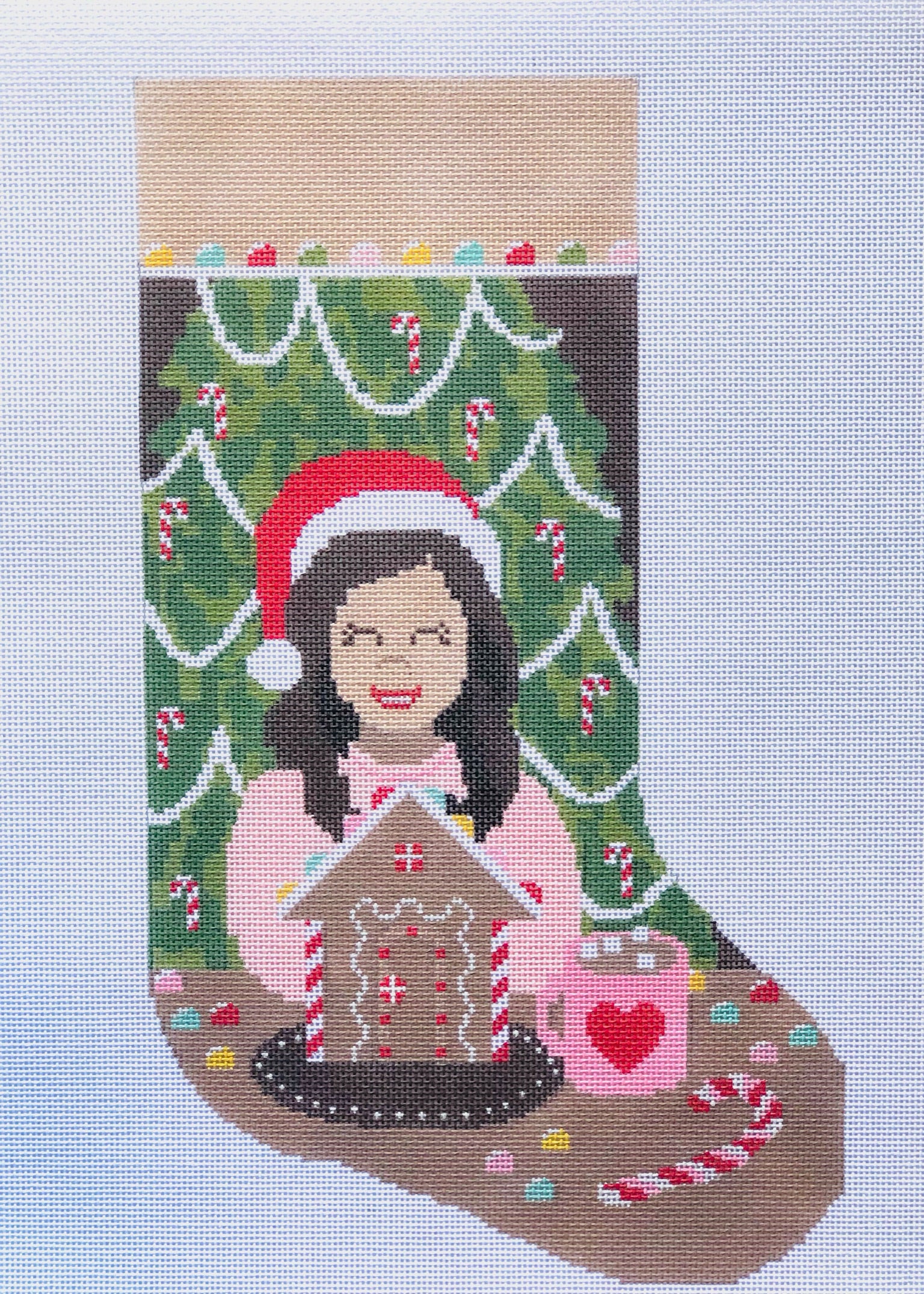 Gum Drop Dreams Stocking Canvas - KC Needlepoint