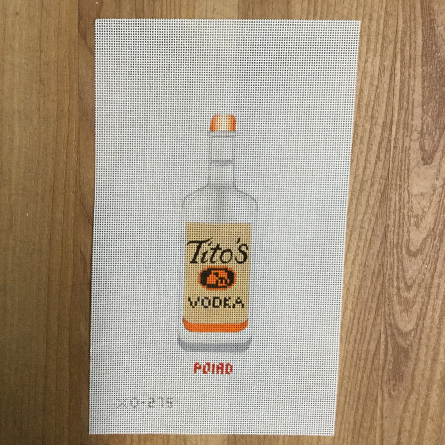 Tito's Vodka Canvas - needlepoint