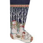 Snowmen in Trees Stocking Canvas - KC Needlepoint