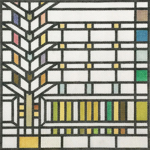 Frank Lloyd Wright Darwin Canvas - KC Needlepoint