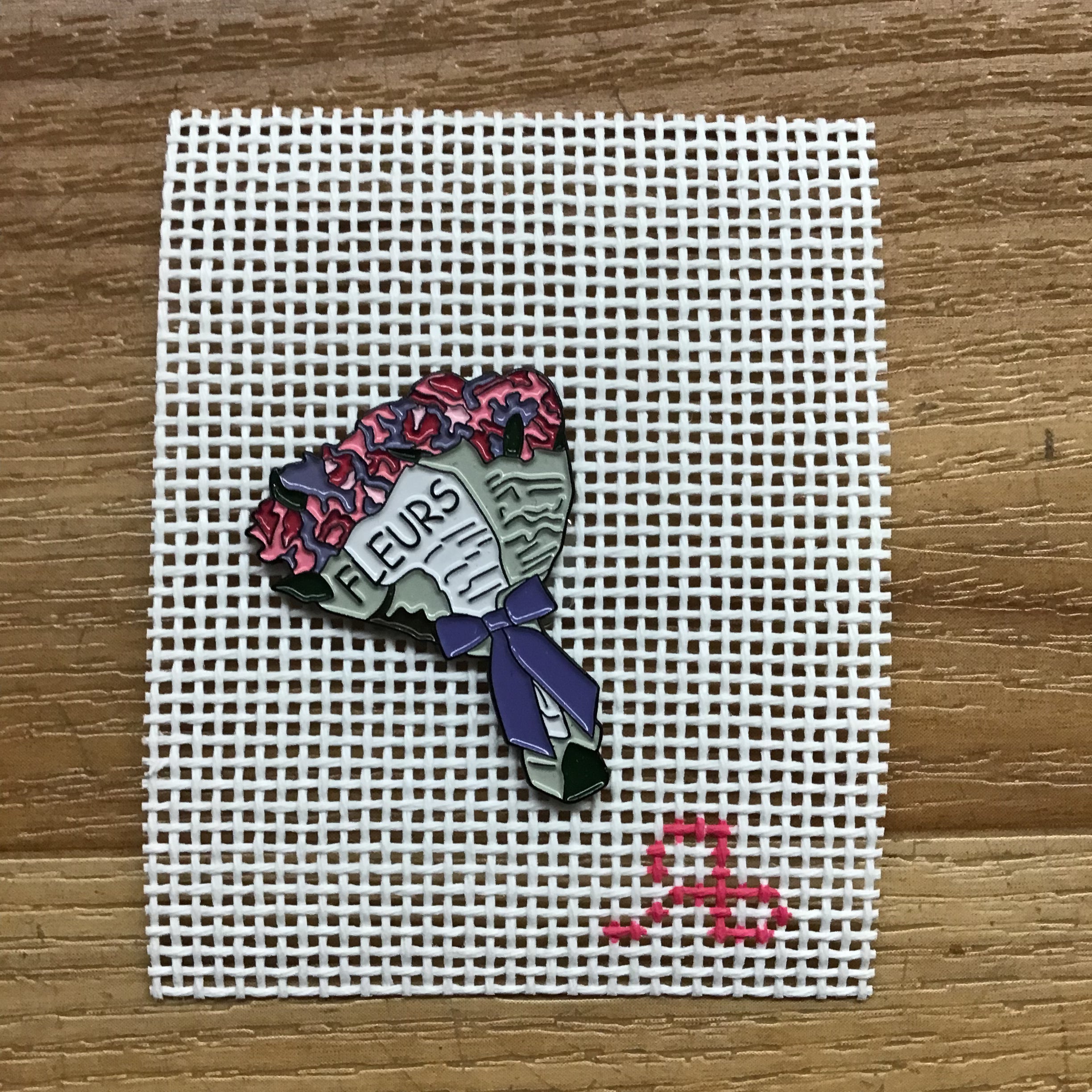 Fleurs Magnet - KC Needlepoint