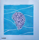 Oyster Pillow Canvas - KC Needlepoint