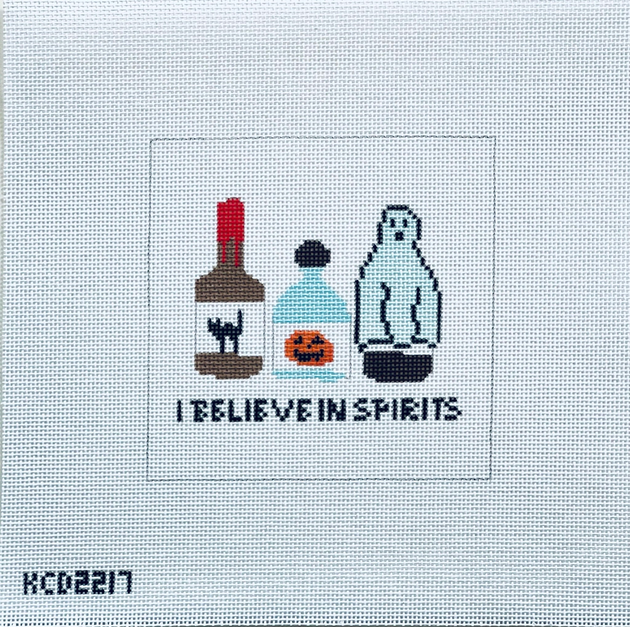 I Believe in Spirits Canvas - KC Needlepoint