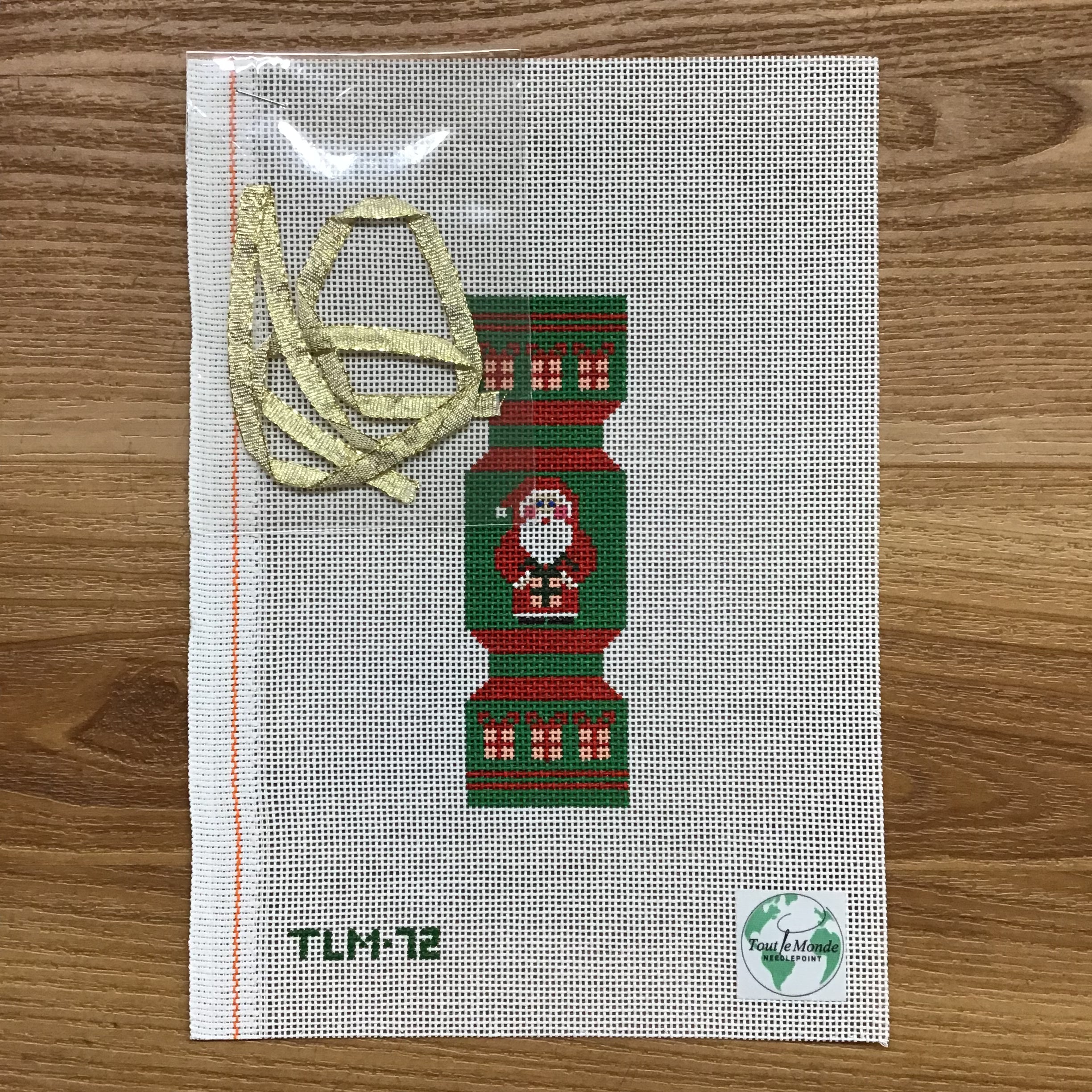 Santa with Presents Christmas Cracker Canvas