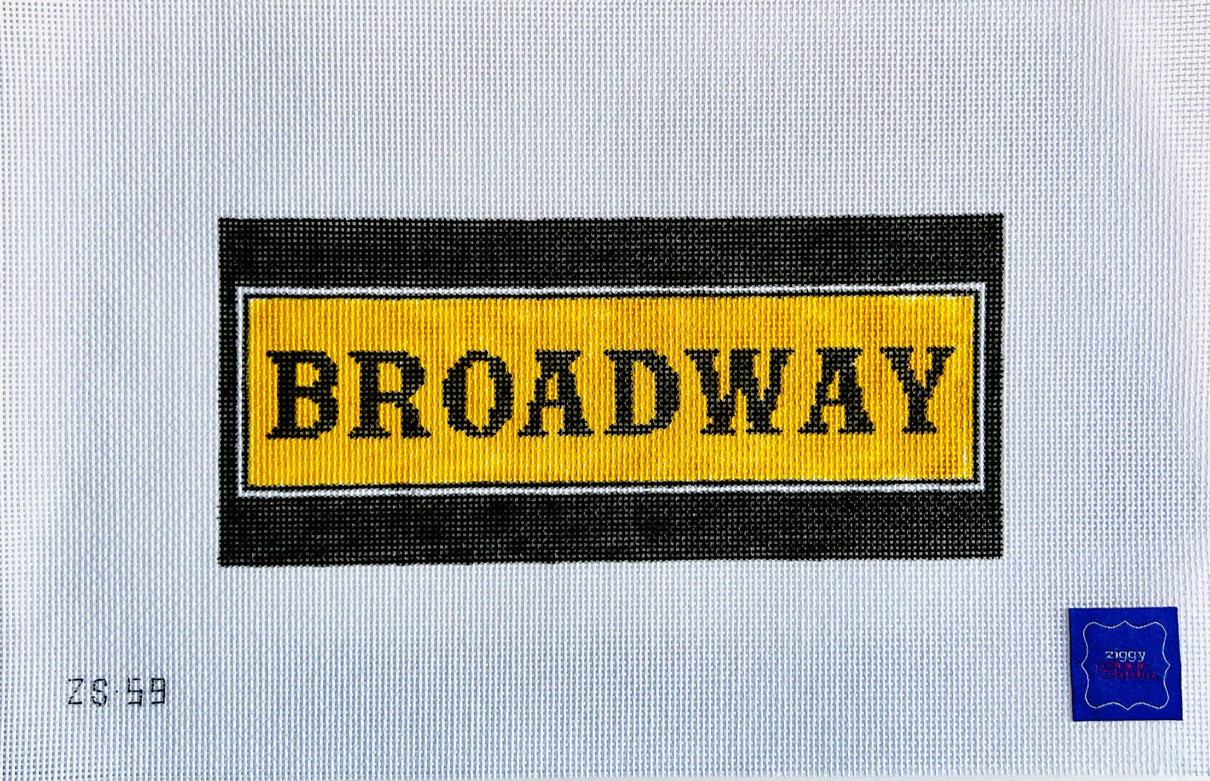 Broadway Eyeglass Case Canvas - KC Needlepoint