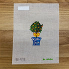 Topiary with Yellow Bow Canvas - needlepoint