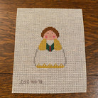 Yellow Choir Angel Canvas - needlepoint