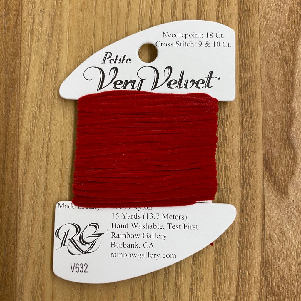 Petite Very Velvet V632 Brite Red - KC Needlepoint