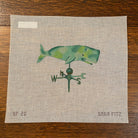 Whale Weathervane Canvas - needlepoint