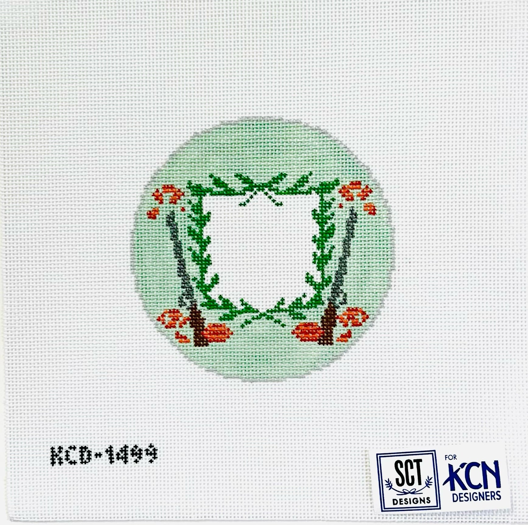 Skeet Shooting Crest Canvas - KC Needlepoint