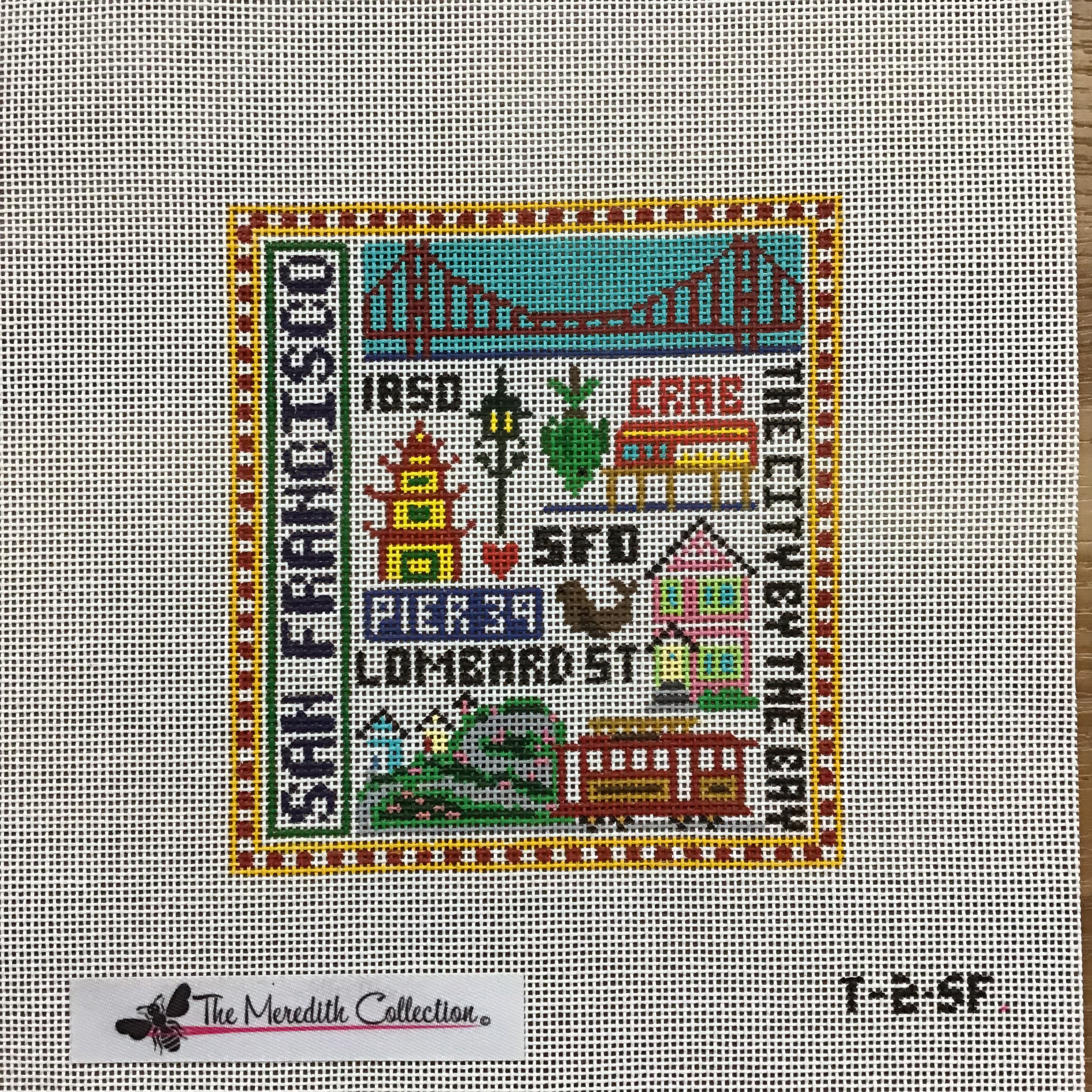 San Francisco Teenie Canvas - KC Needlepoint